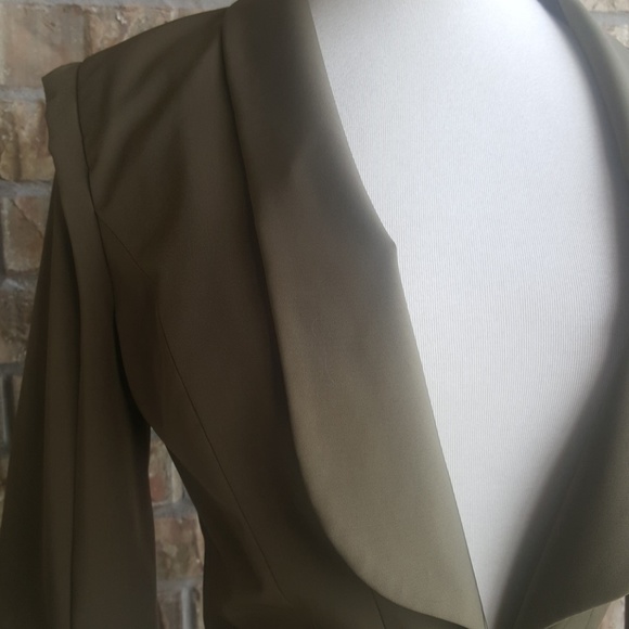 REBECCA MINKOFF Olive Green Jacket - Size 4 - Picture 3 of 8